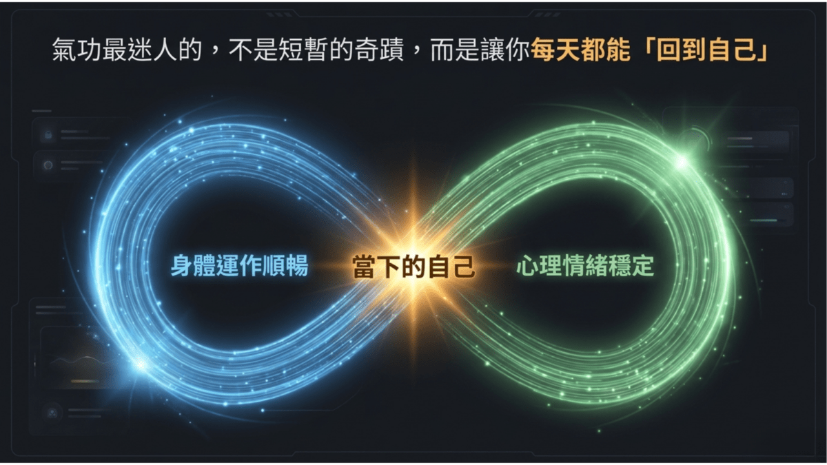 氣功讓身體運作順暢心理情緒穩定並回到自己