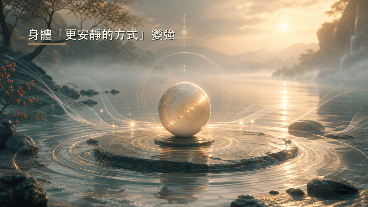 太極生理好處與身體穩定力量的意象圖